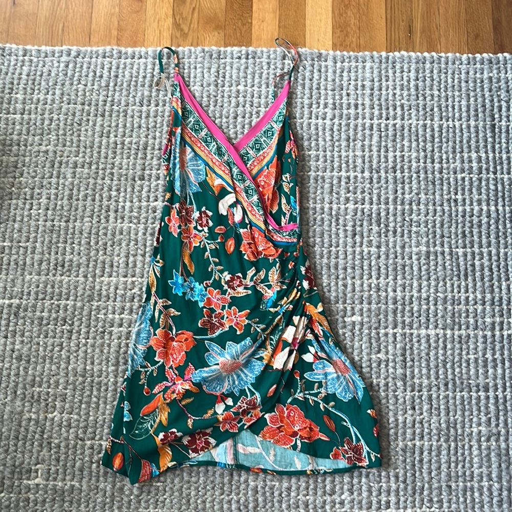 Urban outfitter green floral dress